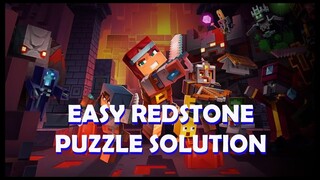 HOW TO SOLVE SOGGY CAVE REDSTONE PUZZLE (EASY) - Minecraft Dungeons