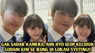 AHN HYO SEOP KECIDUK GODAIN KIM SE JEONG DI LOKASI SYUTING OFFICE ROMANCE RECIPE, GAK SADAR KAMERA?