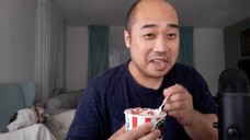ASMR KFC Ultimate Ice Cream Strawberry Cheesecake + Paper Bowl Licking & Spoon Licking
