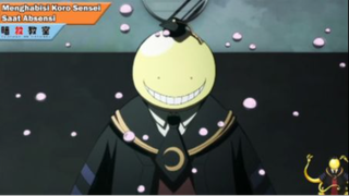 Kelas 3E Kewalahan Menghadapi Koro Sensei yang Sedang Mengabsen