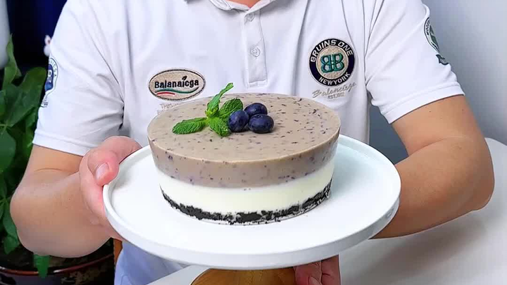 Mengajari pacar membuat kue blueberry tanpa krim dan tanpa oven, asam-manis, langsung lumer di mulut