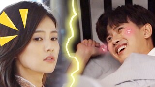 Hilarious footage! Bai Lu was madly "hoho"ing Ren Jialun on the set, and their mutual dislike was si