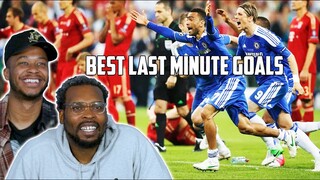 Americans React to BEST Last Minute Goals EVER