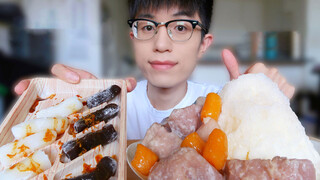 Mengunyah|Mochi kenyal dan es susu taro yang lembut dan manis