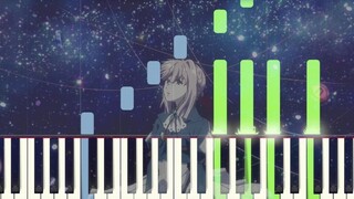 [Tutorial Piano] Hormat kami (Versi Sederhana) Violet Evergarden "Saya pikir dalam siklus menyakiti 