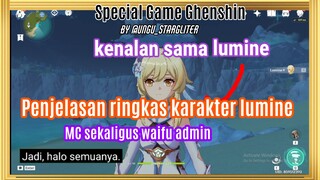 Perkenalan dengan lumine game genshin impact