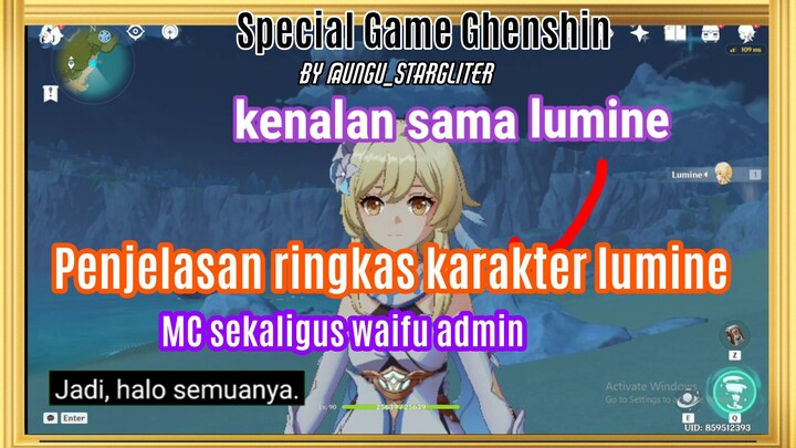 Perkenalan dengan lumine game genshin impact
