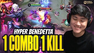 HYPER BENEDETTA 1 COMBO 1 KILL COCOK BUAT SOLO PLAYER - Mobile Legends