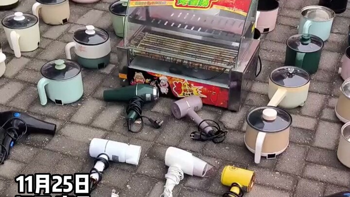 On-site inspection of dorm rooms for illegal appliances at a university—this sausage-grilling machin