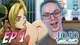 JOLYNE CUJOH! | JoJo's Bizarre Adventure: Stone Ocean Part 6 Episode 1 REACTION/REVIEW!