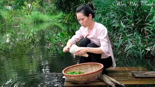 Măng tre luộc I Cá khô hấp cơm ấm áp tình hàng xóm I Mái Nhà Tranh