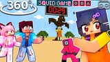 HOW APHMAU Became a SQUID GAME DOLL in Minecraft 360°