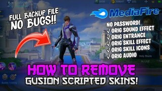 How to Remove Gusion Scripted/Injected Skins! Full Backup File - Gloo Patch - No Password | MLBB 🔥