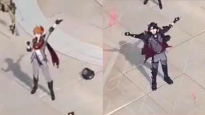 Microscopic observation of the two adorable little show-offs from Fufu's PV, my OTP.