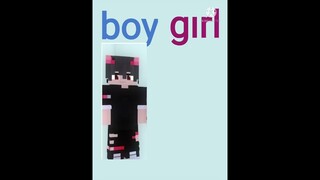 boy vs gırl minecraft yeosM edit