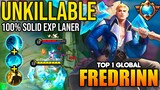 TOP 1 FREDRINN SOLID EXP LANER - Mobile Legends [ Top 1 Global Fredrinn Gameplay ] Priaidaman99IR