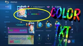 MOBILE LEGENDS COLORED TXT (Apps)