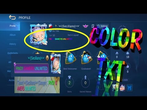 MOBILE LEGENDS COLORED TXT (Apps)