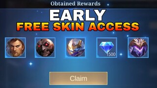 EVENT! CLAIM AND GET FREE SKIN GUARANTEE | FREE GUARANTEE SKIN EVENT | FREE SKIN MOBILE LEGENDS