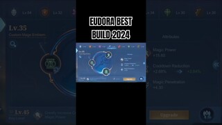 Eudora Best Build 2024 #shorts #mlbb