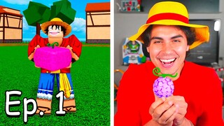 Eu Recriei o Inicio de One Piece no Blox Fruits