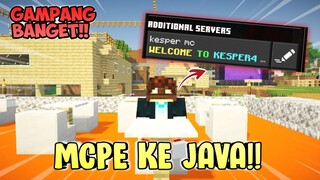 Cara Mcpe Bisa Masuk Ke Server Minecraft JAVA/Pc!! - Minecraft Tutorial