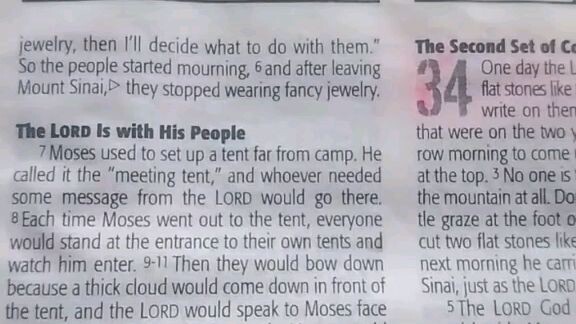 Daily Verse.        Exodus 33:7-11