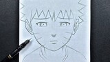 Anime drawing | how to draw sad naruto 😥 ( kid ) step-by-step