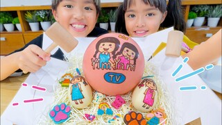 หนูยิ้มหนูแย้ม ตีไข่เซอร์ไพรส์ Knock knock egg