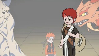 Traveling through Naruto and becoming Naruto's younger brother, he persuaded Shukaku to help Gaara.