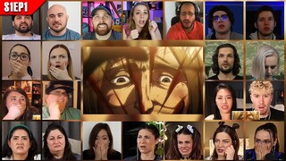 Attack on Titan Season 1 Episode 1 Reaction Mashup | 進撃の巨人