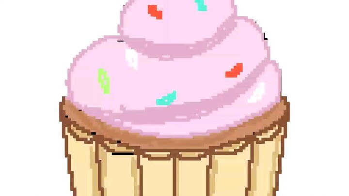 [ Pixel Art ] Cupcake