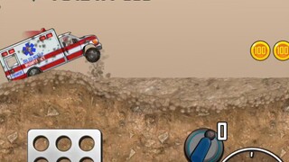 balap ambulans di jalan berlumpur 😱|hhill climb Racing