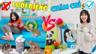 Chị Gái Chăm Chỉ VS Em Gái Lười Biếng ♥ Minh Khoa TV