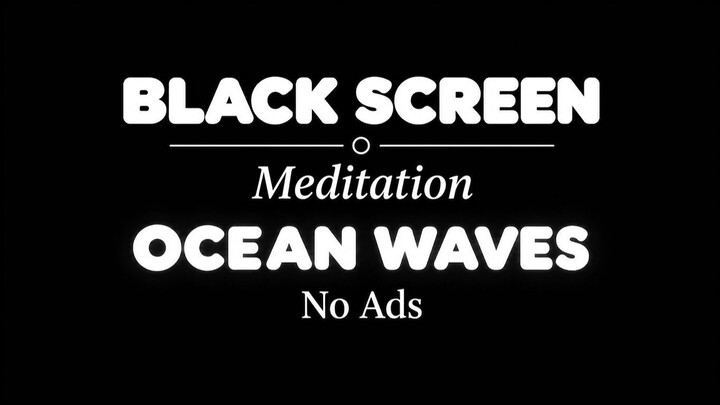 is this the perfect background to Relax & Fall Asleep? 1 Hour Black Screen Cozy Ocean Waves Sounds