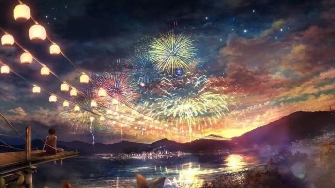 [Anime] [AMV/ Confession of Love] Fireworks from 12 Animations