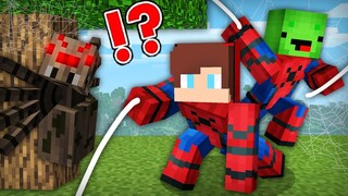 Mikey & JJ Get BITTEN By A SPIDER and Become SpiderMan in Minecraft! (Maizen Mazien Mizen)