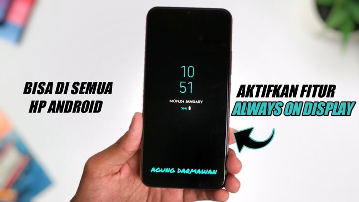 Cara Mengaktifkan Fitur Always On Display (AOD) Disemua Android - Always On Display