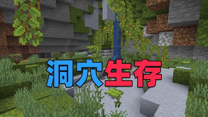 全世界都是繁茂洞穴群系，如何生存？我的世界洞穴生存