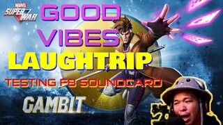 MARVEL Super War LAUGH-TRIP Good Vibes Testing F8 Live Sound Card