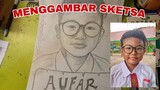 menggambar sketsa wajah