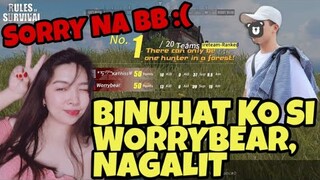 NAGALIT SAKIN SI WORRYBEAR! DUO FIRETEAM (RULES OF SURVIVAL)