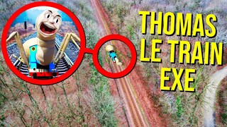 MON DRONE FILME THOMAS LE TRAIN.EXE AU BORD D'UNE FORÊT !! 😨 On part le chercher !