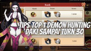 TIPS DEMON HUNTING DAKI TOP 1 SAMPAI TURN 30 TOTAL 7,85 M DAMAGE ❗❗- DS: BLADE OF HASHIRA