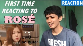 FIRST TIME REACTION TO "blackpink rosé moments i think about a lot" Video | SHE REALLY LIKES FOOD!!