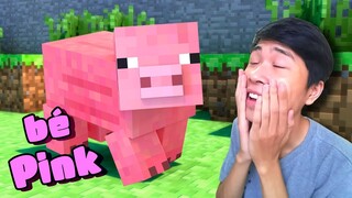MÌNH NUÔI MỘT BÉ LỢN TRONG MINECRAFT !!! (Minecraft Vua Bựa Tập 1) ✔