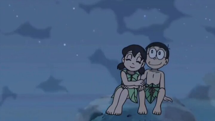 Doraemon: Untuk menghabiskan waktu bersama Shizuka, Nobita menggunakan kostum Robinson Crusoe untuk 