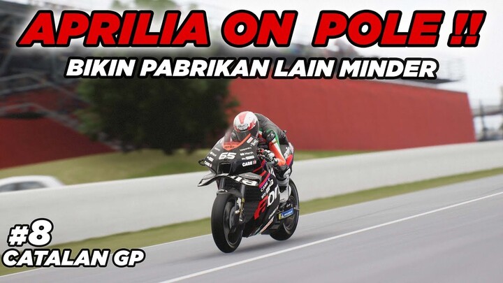 APRILIA POLE POSITION ! PABRIKAN LAIN KETAR KETIR 🔥 MotoGP 22™ Career 8 Live Gameplay
