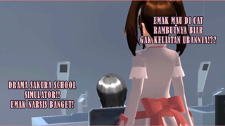 DI CAT RAMBUTNYA BIAR UBAN EMAK GAK KELIATAN!! DRAMA SAKURA SCHOOL SIMULATOR