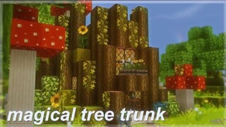 [Minecraft] Tree Trunk Cafe | aesthetic speedbuild 🌿🍄